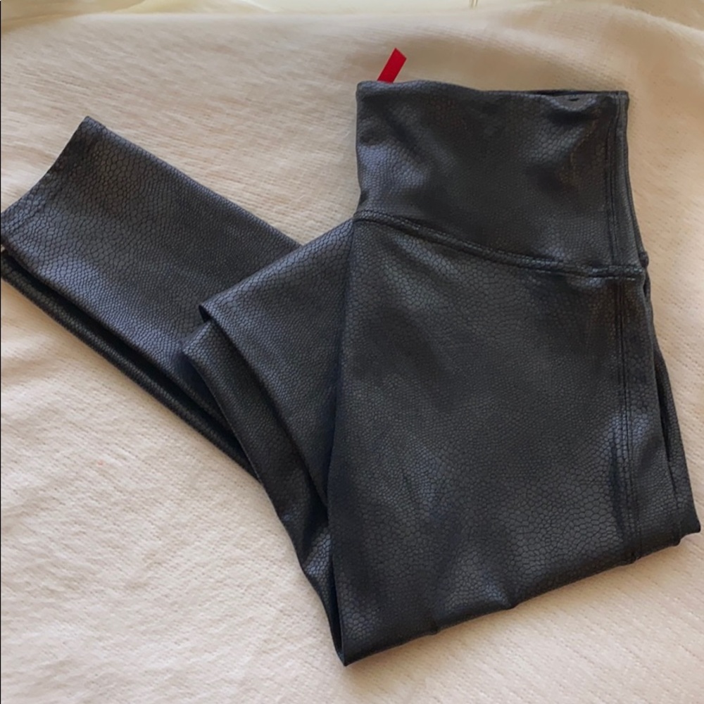 Spans croc faux leather leggings